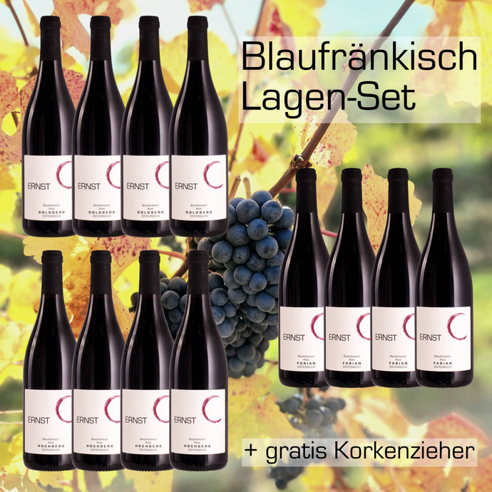 <Herkunft Zählt> Blaufränkisch Lagen-Set + gratis Korkenzieher